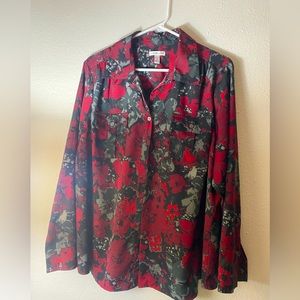 Vintage Croft & Barrow size 1x. Button down dress shirt.